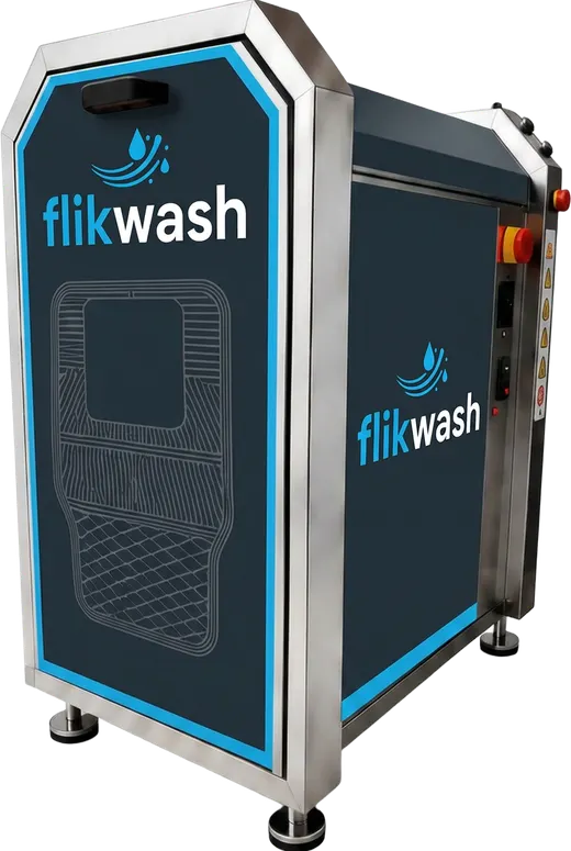 Flikwash Pro automated car mat washing machine
